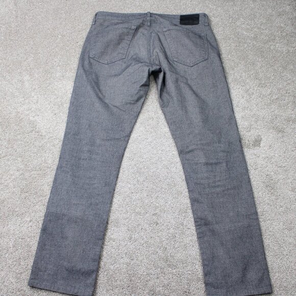 AG Adriano Goldschmied Jeans Mens 34x32 Black Tellis Modern Slim Straight Denim - Picture 6 of 15